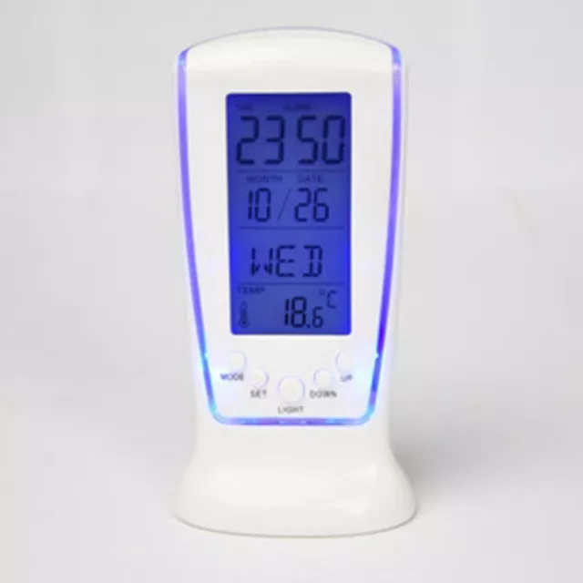 Mini Digital Backlight LED Display Table Alarm Clock Snooze Multi-functional
