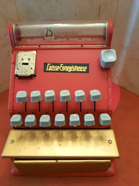 Petite Caisse Enregistreuse Rollet En Métal, Fonctionnelle, Bel état, Boîte D'origine
