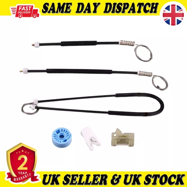 Window Regulator Repair Kit Front Left For PEUGEOT 307 CC Cabriolet 2003-2008