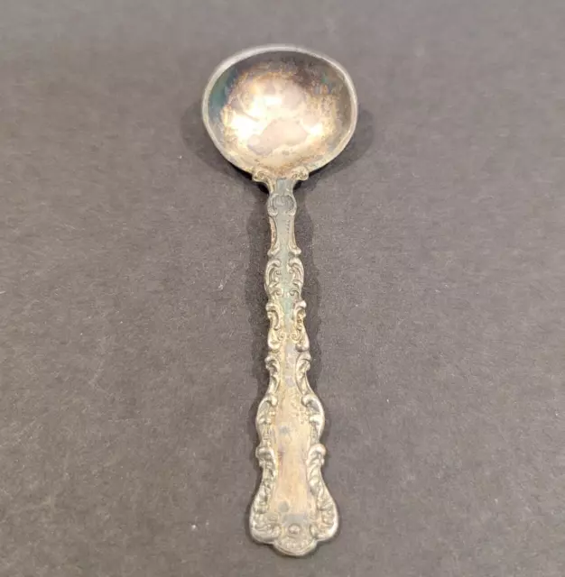 Vintage 2 1/4" Sterling Silver Small Antique Mini Salt Spice Caviar Spoon