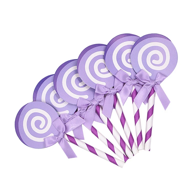 36 piezas Cupcake Picks Piruleta Decoraciones Cumpleaños Boda Cupcake Decoración