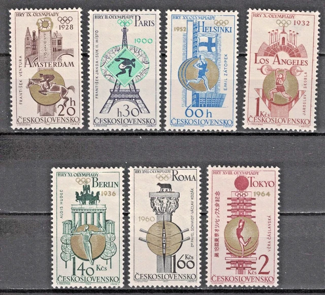 CZECHOSLOVAKIA:1965 SC#1296-02 MH Czechoslovakian Olympic Victories  AL926