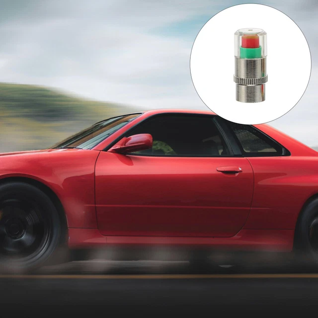 2 SETS CAR Tire Pressure Monitor Stem Caps Car Tyre Pressure Valve Caps