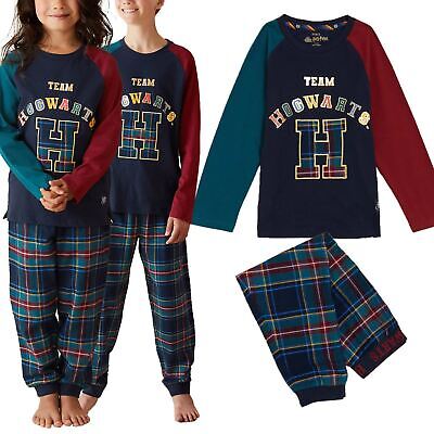 M&S Kids Harry Potter Boys Girls Pyjamas Nightwear Cotton Long Sleeve PJ Set