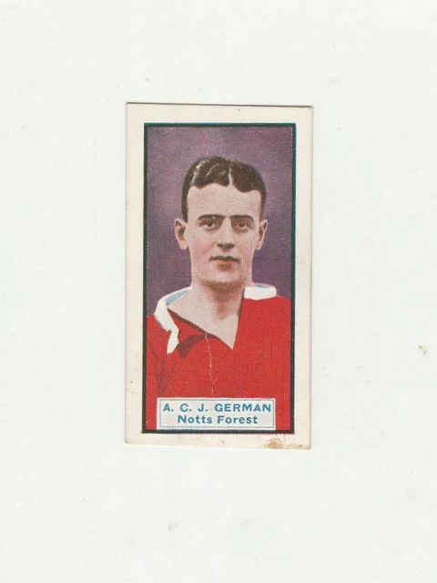 CLIVE / ACJ GERMAN Notts Forest D. C. Thomson Footballers - Motor Cars 1930