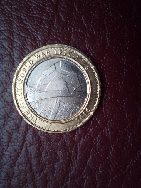 Highly Collectable 2016 WW1 1914-1918 (Army) £2.00 Coin. (Circulated) #1
