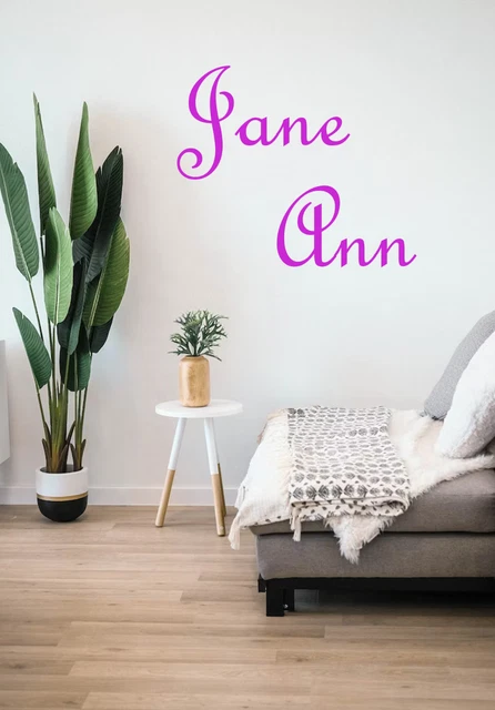 Personalized Wall Decal Boy Girl Name Wall Nursery Lettering First and Middle