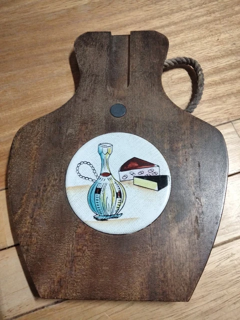Tablero de queso de azulejos de madera de diseño vintage hecho en Japón