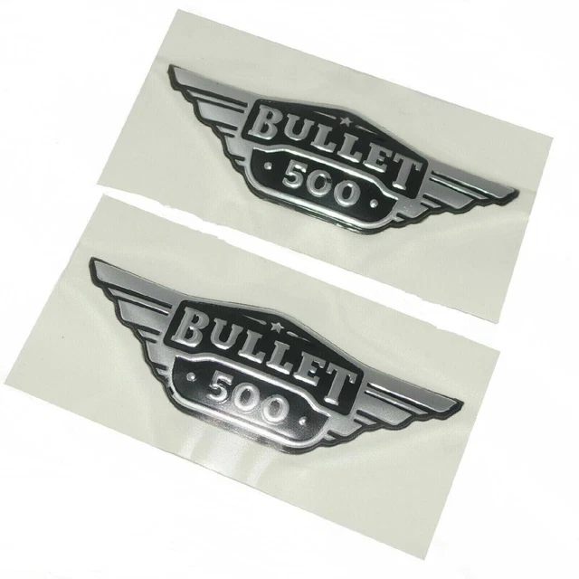 Royal Enfield Bullet 500 Gas Tank Decals - Set Of 2 Vinyl Motorcycle Stickers
