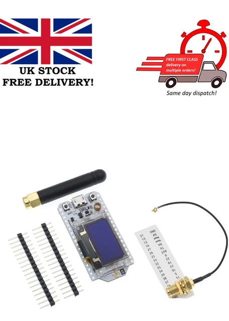 QIQIAZI LoRa V3 Meshtastic Board ESP32 Met 3000mAh Batterij, OLED & 915MHz Antenne