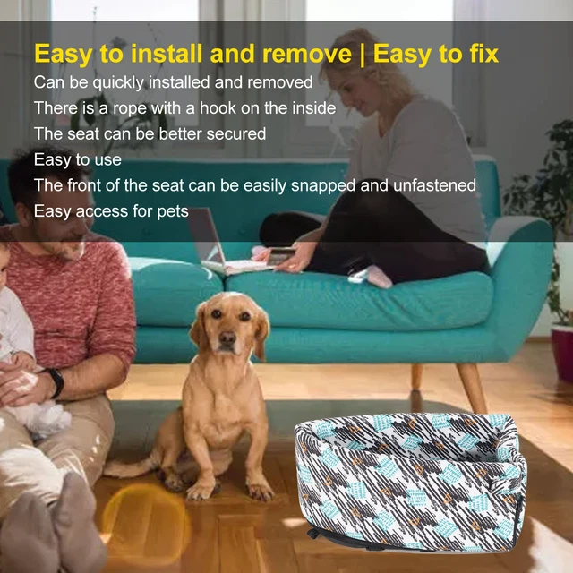 Cómodo coche de mascotas refuerzo para perro resistencia a las manchas universal impermeable