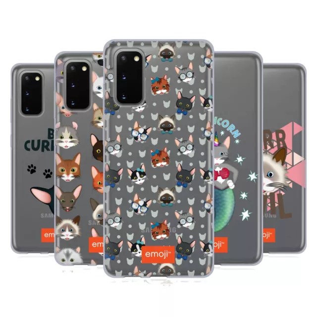 OFICIAL emoji® GATOS CASO FUNDA DE GEL SUAVE PARA SAMSUNG TELÉFONOS 1