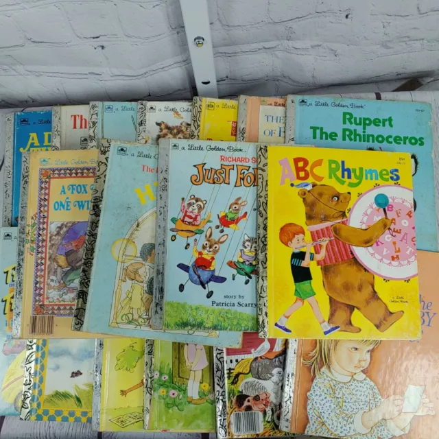 17 Various Vintage Hardcovers By Little Golden Books - YOU CHOOSE