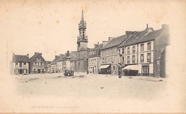 Carte Postale Ancienne Dept 29 Finistère - Le Huelgoat la Grande Place