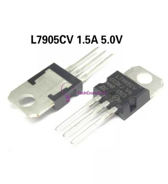 10Stks  L7905CV LM7905 L7905 Voltage Regulator IC - 5V 1.5 NEW