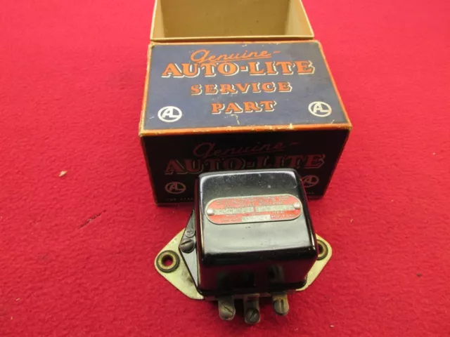 Nos 1930'S 1940'S 1950'S Voltage Regulator Auto Lite Vrd4006A 8-R005042 6 Volt