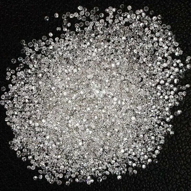 Diamant rond en vrac de 2 MM, créé en laboratoire, Lot de 50 pièces, clarté...