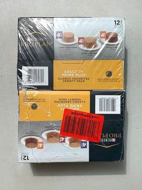 Purina Pro Plan comida húmeda para gatos adulto paquete de 7+ variedades de 3 oz paquete de 24 latas
