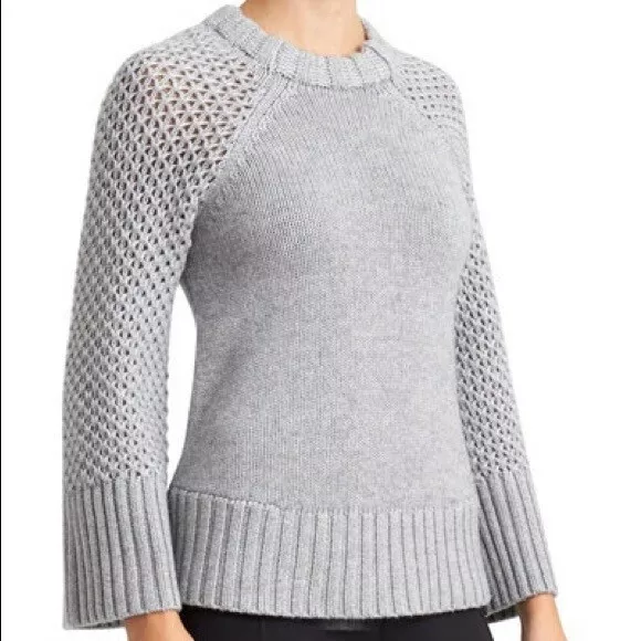 Athleta Derek Lam 10 C Crosby Cashmere Chunky Knit Raglan Sweater Pullover S