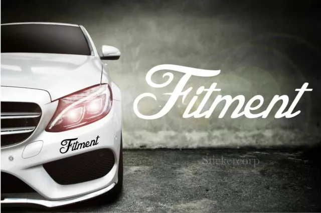 Fitment window Decal Sticker [jdm stance drift euro illest slammed low style]