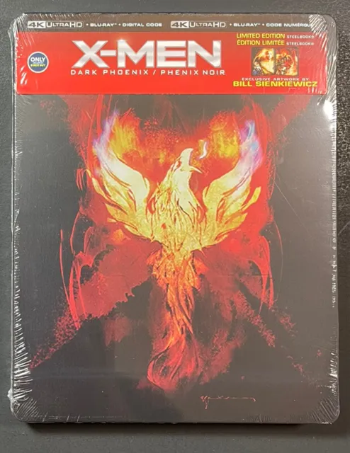 X-Men Dark Phoenix [ Limited Edition STEELBOOK ] (4K Ultra HD + Blu-ray) NEW