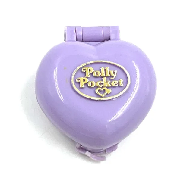Polly Pocket Bluebird 1991 rose pendentif médaillon Pretty Picture Locket