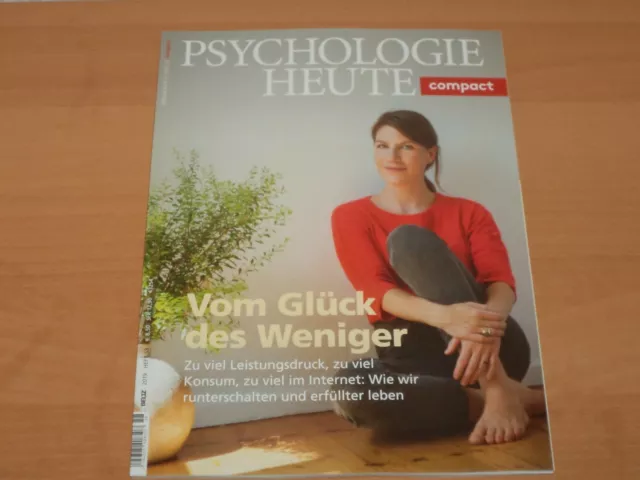 PSYCHOLOGIE HEUTE compact "Vom Glück des Weniger" Heft 58 aus 2019 ungelesen!