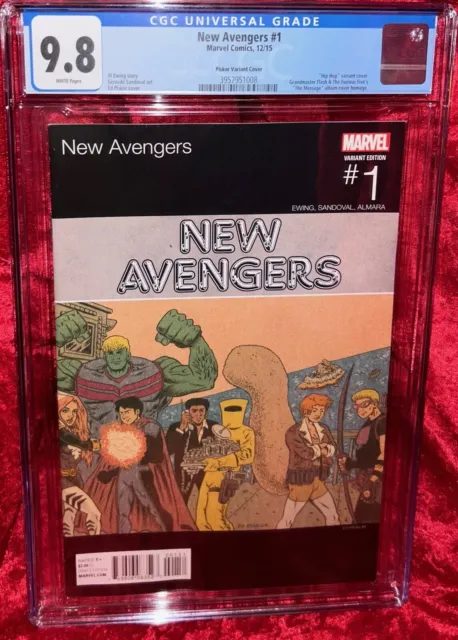 New Avengers #1 CGC 9.8 Hip Hop Variant "The Message" Album Homage (12/15)