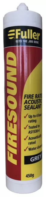 PASSIVE FIRE WAREHOUSE HB Fuller Firesound Fire Resistant Silicone Grey 450g