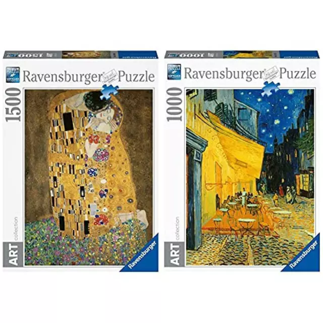 RAVENSBURGER 16290 PUZZLE Klimt: Il Bacio, 1500 Pezzi & Puzzle 1000 Pezzi,  Arte, EUR 48,00 - PicClick IT