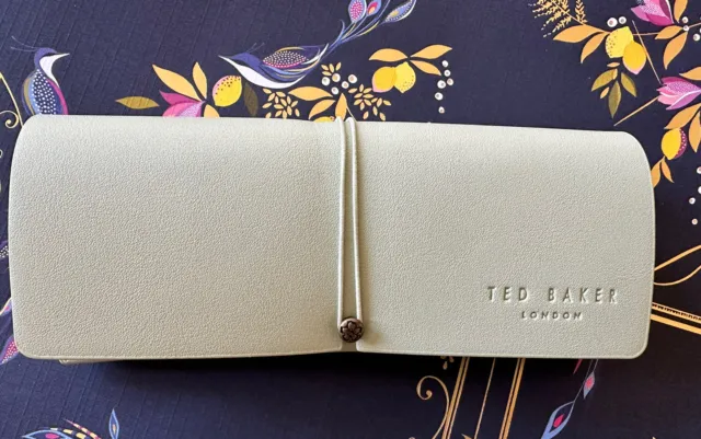 Ted Baker Pale Green Soft Fold Over Sunglasses Spectacle Glasses Case & Cloth
