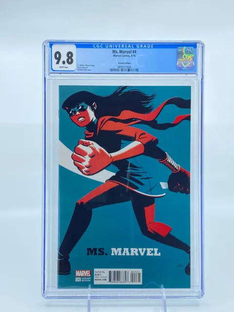 Ms Marvel (2016) #4 Michael Cho Variant CGC 9.8 White Pages