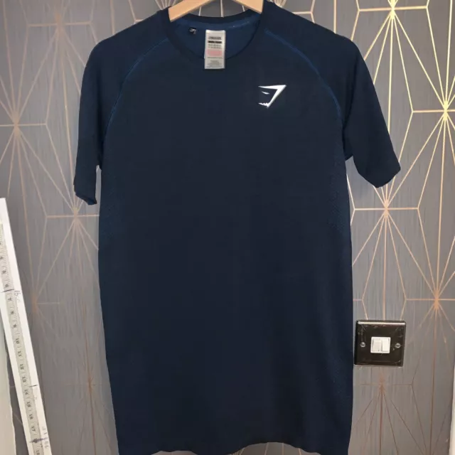GYMSHARK T-SHIRT Gym Shirt Size Small Blue £15.00 - PicClick UK