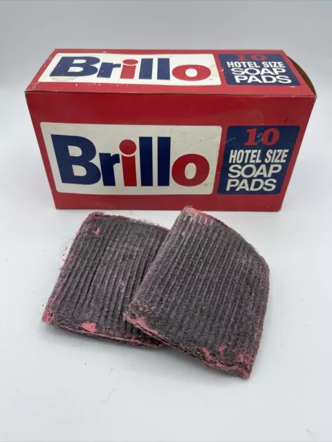 Vintage Brillo BRR, 7 Pack Hotel Size Soap Pads 7/10 Pads In Box