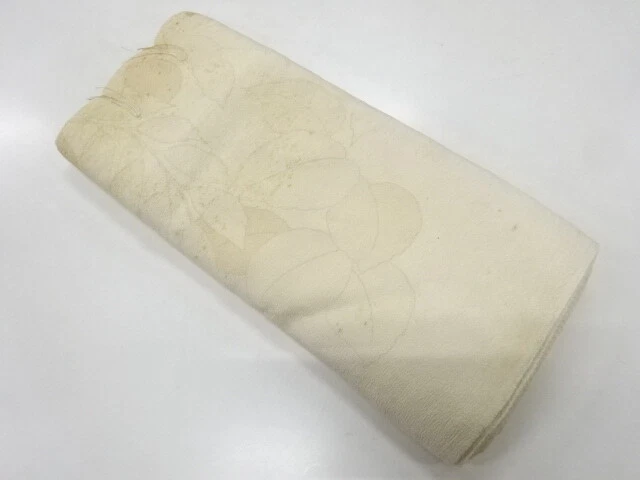 5680003: Japanese Kimono / Antique Araihari For Haori / Leaves