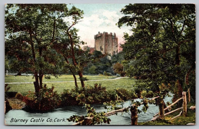 Blarney Castle Co Cork Republic Ireland Historical Creek Waterfront VNG Postcard