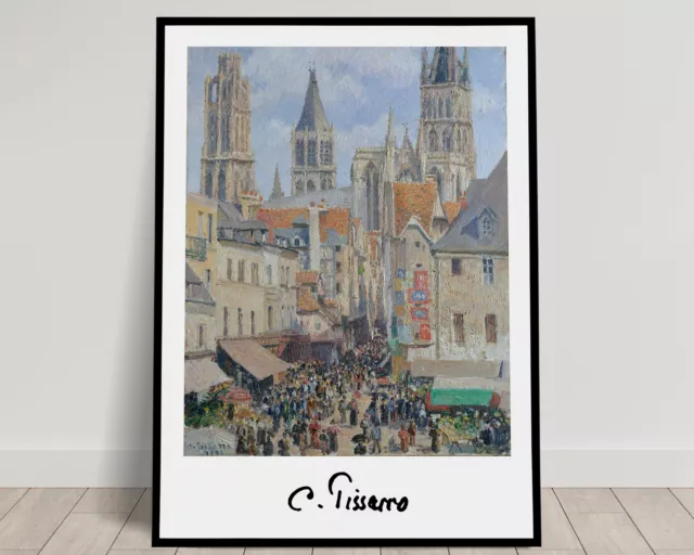 Camille Pissarro, Rue de l'Epicerie, Rouen, Affiche Décoration Murale