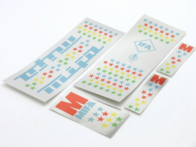 MIFA Decals Sticker Dekor 5-teilig Set DDR Klapprad Fahrrad