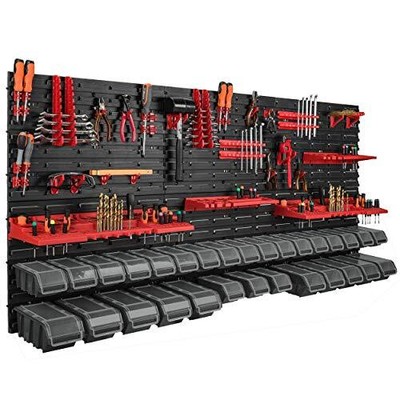 portaoggetti da 100 Fori Scaffale Porta Attrezzi Artigianale in Pelle Scaffale Porta Attrezzi da Lavoro Manuale Deror Cassetta degli Attrezzi Artigianale in Pelle Storage Rack 100 Holes 