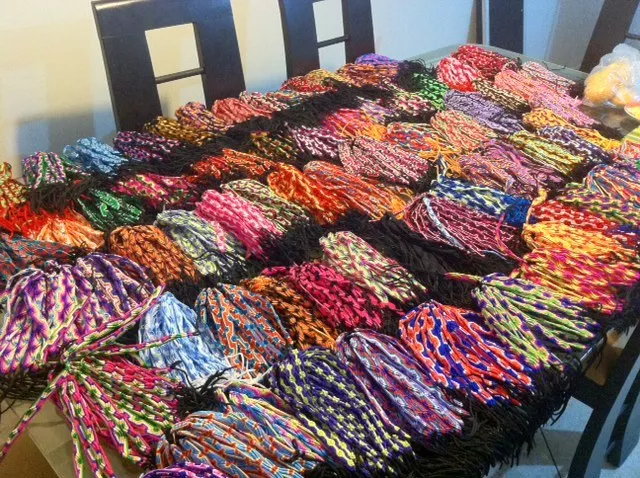 Wide Peruvian Handmade, Friendship Bracelets~ lot of 100~uk seller~Wholesale