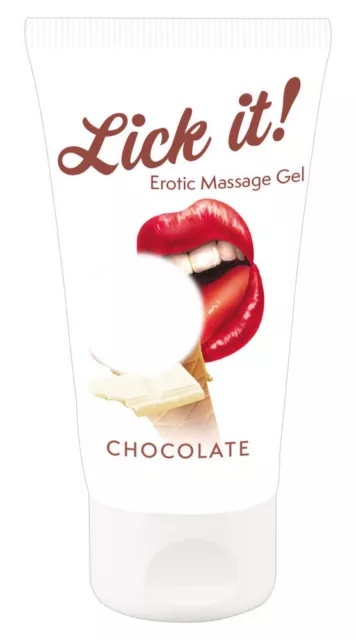 WHITE CHOCOLATE BODY PAINT Sex LUBE Lubricant Massage LICK IT 50ml