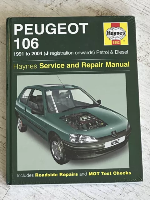 NEW - Haynes Manual 1882 - Peugeot 106, 1991 to 2004, petrol & diesel