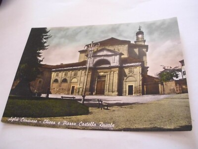 Agliè Canavese Chiesa e Piazza Castello Ducale sp f g 1976 Torino 