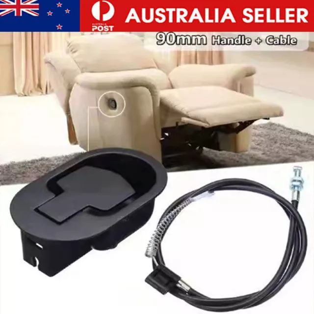 Metal Recliner Release Handle Pressure Bar Pull Cable Chair Switch Wire
