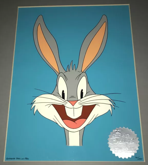 BUGS BUNNY WB Limited Edition HAND PAINTED Animation Cel 161/250 BOB CLAMPETT