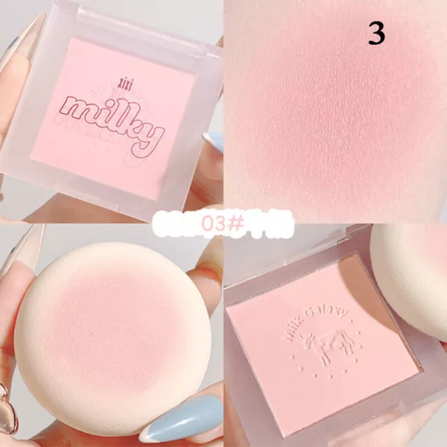 US Matte Natural Blush Palette Peach Pink Red Rouge Cheek Long-lasting Cosmetic