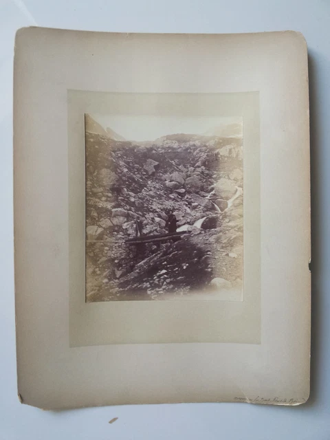 Original 19th century photo - FRANCE - le Buet - Pont de Bérard in Haute-Savoie?