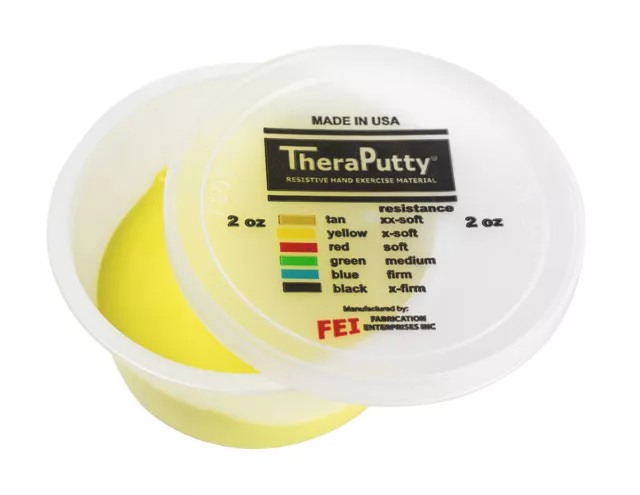 Cando Theraputty Standard Hand Exercise Putty - 2 oz - Yellow - X-soft