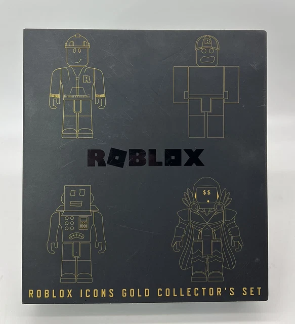 ROBLOX ICONS GOLD Collectors Set 15th Anniversary Gold 4 Figure Pack ...
