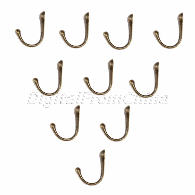 1-10Pcs Classic Wall Door Hooks Clothes Coat Hat Bag Towel Bath Hanger Holder